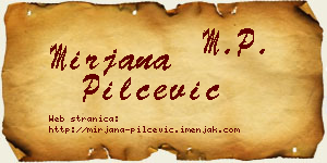 Mirjana Pilčević vizit kartica